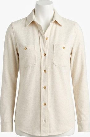 Faherty Legend Sweater Shirt In Off White