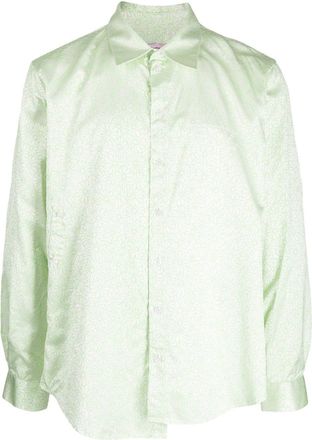 Martine Rose Wrap floral print shirt - unisex - Viscose - S - Green