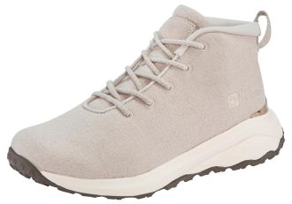 Jack Wolfskin Schn&uuml;rboots JACK WOLFSKIN CAMPFIRE WOOL MID W, Damen, Gr. 37,5, grau (dusty grau), Wolle, Schuhe Schn&uuml;rboots, Winterschuhe, Winterboots, Sneakerboots