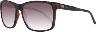 Guess Bruine Vierkante Gradient Zonnebril - Heren - Zonnebrillen - Bruin - ONE Size - Accessoires