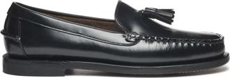 Sebago Zwarte Leren Mocassin - Dames - Loafers - Zwart - 41 EU - Leer - Schoenen