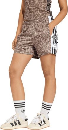 adidas Originals Print Adibreak Shorts in Earth Strata/Stone Khaki at Nordstrom, Size X-Small