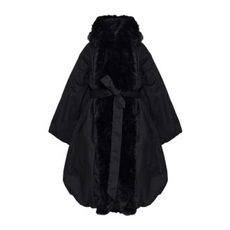 Rotate Cappotto imbottito con pelliccia sintetica - - Coats - Donna - Nero - XS
