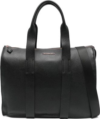 Alexander Smith top handle leather tote bag - Black
