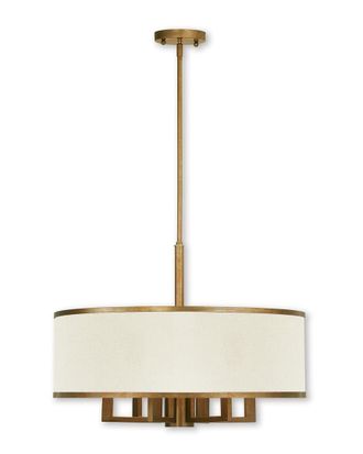 Livex Lighting Livex Park Ridge 6-Light Antique Gold Leaf Chandelier