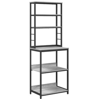 vidaXL Estante De Cocina Gris Sonoma 60 X 40 X 168 Cm Vidaxl