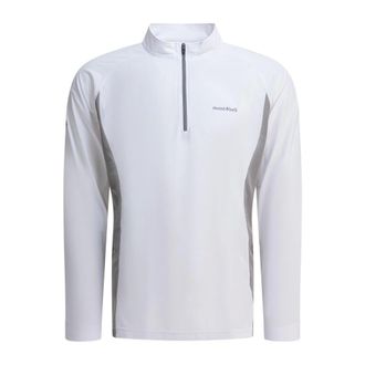 Montbell US Cool Long Sleeve Zip Shirt - Heren - Tops - Wit - Maat: L Leer