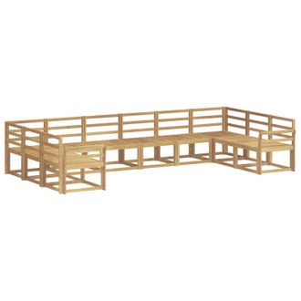 vidaXL Conjunto De Sof&aacute;s De Exterior 10 Pcs Blanco Vidaxl