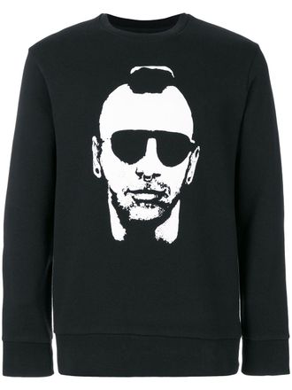 Neil Barrett long sleeved sweater - men - Cotton - S - Black