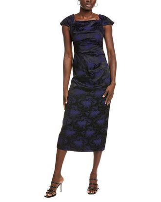 Aidan Mattox Jacquard Midi Dress