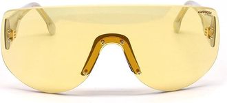 Carrera Shield Rimless Gold Mirror Sunglasses - Yellow