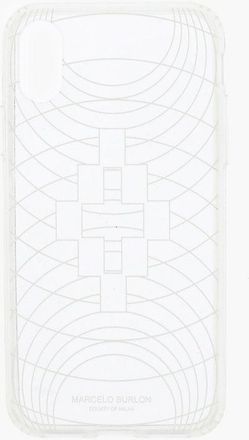 Marcelo Burlon embossed printed sheer TECHNOFOLK XS iphone Case size Unica