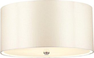 Netlighting Fletcher 18 Flush Ceiling Light with Polished Chrome Finial