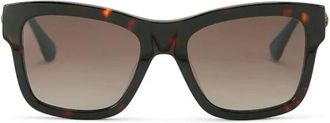 Kurt Geiger Shoreditch Rechthoekige Zonnebril - Dames - Zonnebrillen - Zwart - ONE Size - Accessoires