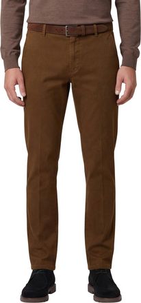 Meyer Bonn pantalon bruin effen normale fit