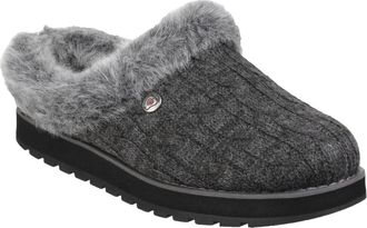 Skechers Keepsakes Ice Angel Polyester Dames Pantoffels In Antracietkleur
