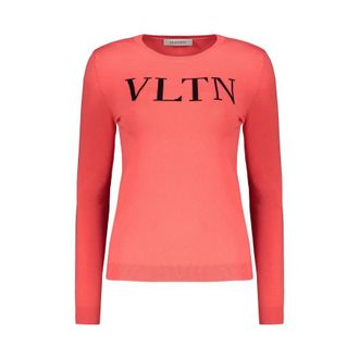 Valentino WomenS Coral Viscose Blend Sweater, Size 40