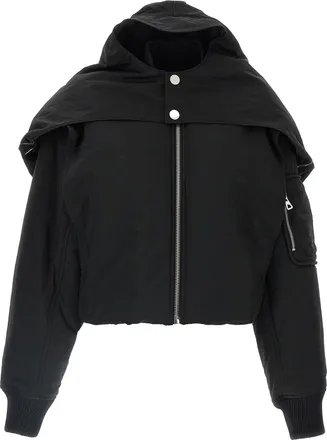 Jean Paul Gaultier Womens Black Polyethylene Bomber Clothing