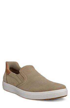 Ecco Soft 7 Slip-On Sneaker in Nutmeg Brown/Cashmere at Nordstrom, Size 14-14.5Us