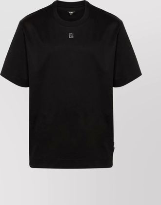 Fendi crew neck cotton jersey t-shirt