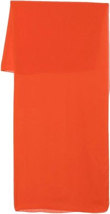 Lady Anne Silk Scarves, female, Orange, ONE SIZE, Geranium Orange Wrap Design Stylish Stole