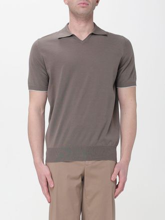 Brunello Cucinelli Polo Shirt Men color Brown