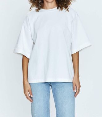 Pistola Denim Milan Tee In Le Blanc