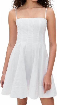 Staud Wylie Mini Dress In White