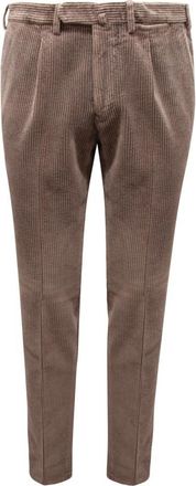 Santaniello Pantalone Velluto Evoluto Velvet Broek - Heren - Slim Fit Broeken - Bruin - 2XL - Leer - Broeken