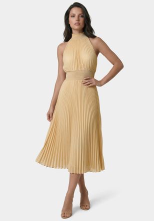 Bebe Sleeveless Pleated Dress