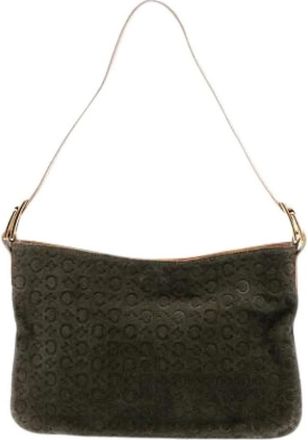 Celine Pre-owned Shoulder Bags, female, Green, Size: ONE SIZE Pre-owned Shoulder Bag
