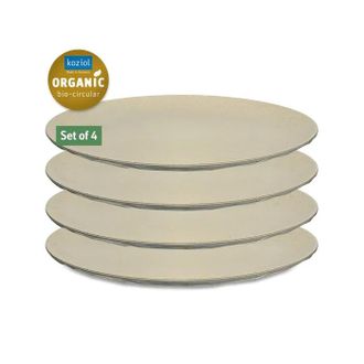 Koziol Plato Faceteado Beige 260 Mm Pack De 4