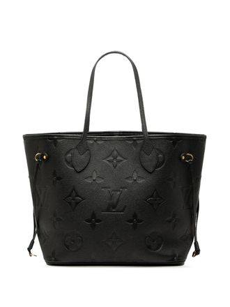 Louis Vuitton 2021-2025 Monogram Giant Empreinte Neverfull MM tote bag - women - Leather - One Size - Black