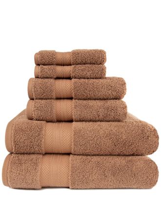 Superior Long Staple 6Pc Turkish Cotton Towel Set