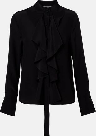 Alexander McQueen Ruffled silk blouse