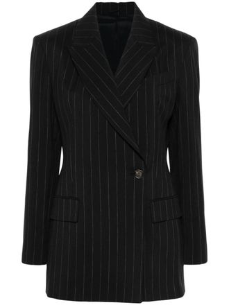Brunello Cucinelli Blazer gessato - Nero