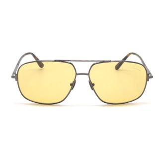 Tom Ford FT109608E Aviator Full Rim Sunglasses - Gray