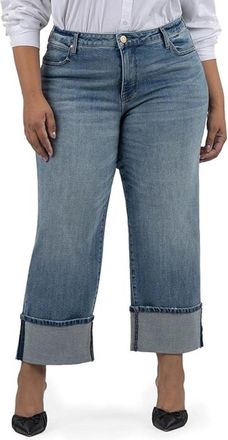 Kut from the Kloth Womens KUT from the Kloth Sienna Jeans Blue High Rise Wide Leg DDR2283