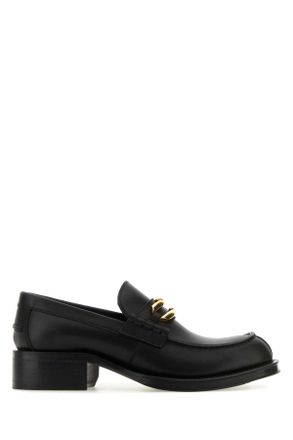 Lanvin Black Leather Medley Loafers