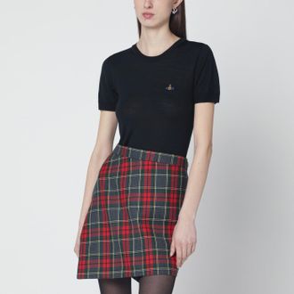 Vivienne Westwood Black Bea Wool And Silk Top