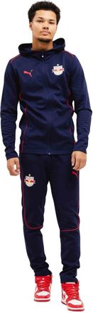 Puma Red Bull Salzburg Casuals Hooded Trainingspak 2024/2025 - Heren - Trainingspakken - Blauw - M - Katoen - Fitness
