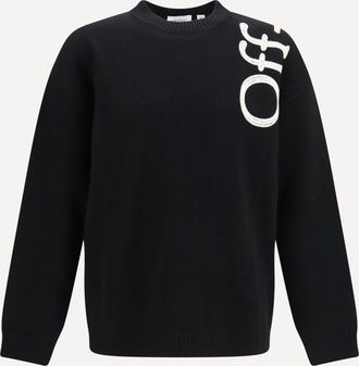 Off-white Vertical Bookish logo knit Crewneck Male XXL