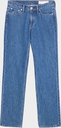 Rag & Bone Harlow Low-Rise Straight-Leg Denim Jeans