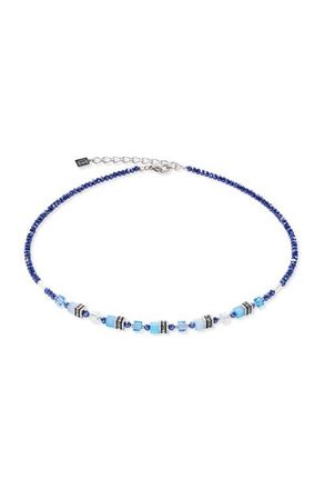 Coeur de Lion Mini Cubes Necklace in Blue at Nordstrom