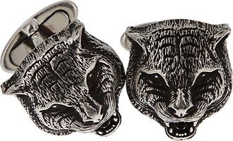 Gucci Silver Feline Cufflinks