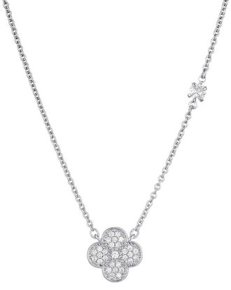 Adornia Adornia Cz Clover Necklace