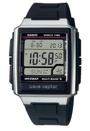 Casio Wave Ceptor Mens Black Watch WV-59R-1AEF - One Size