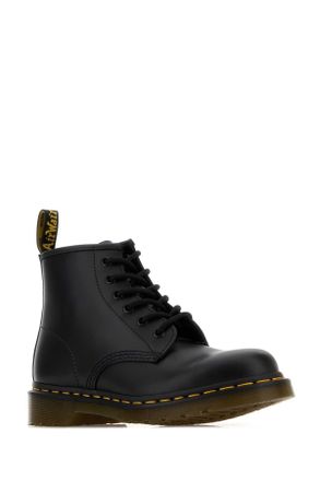 Dr. Martens Unisex Black Leather Ankle Boots Blacksmooth Stivali