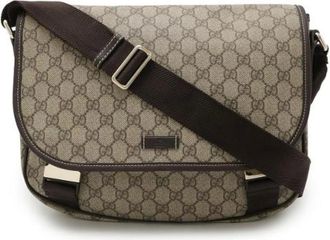 Gucci Pre-owned Cross Body Bags, female, Beige, Size: ONE SIZE Pre-owned Canvas gucci-bags