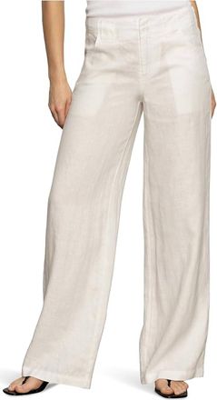 Sanctuary Relaxed Linen Arden Pants In Bleached White